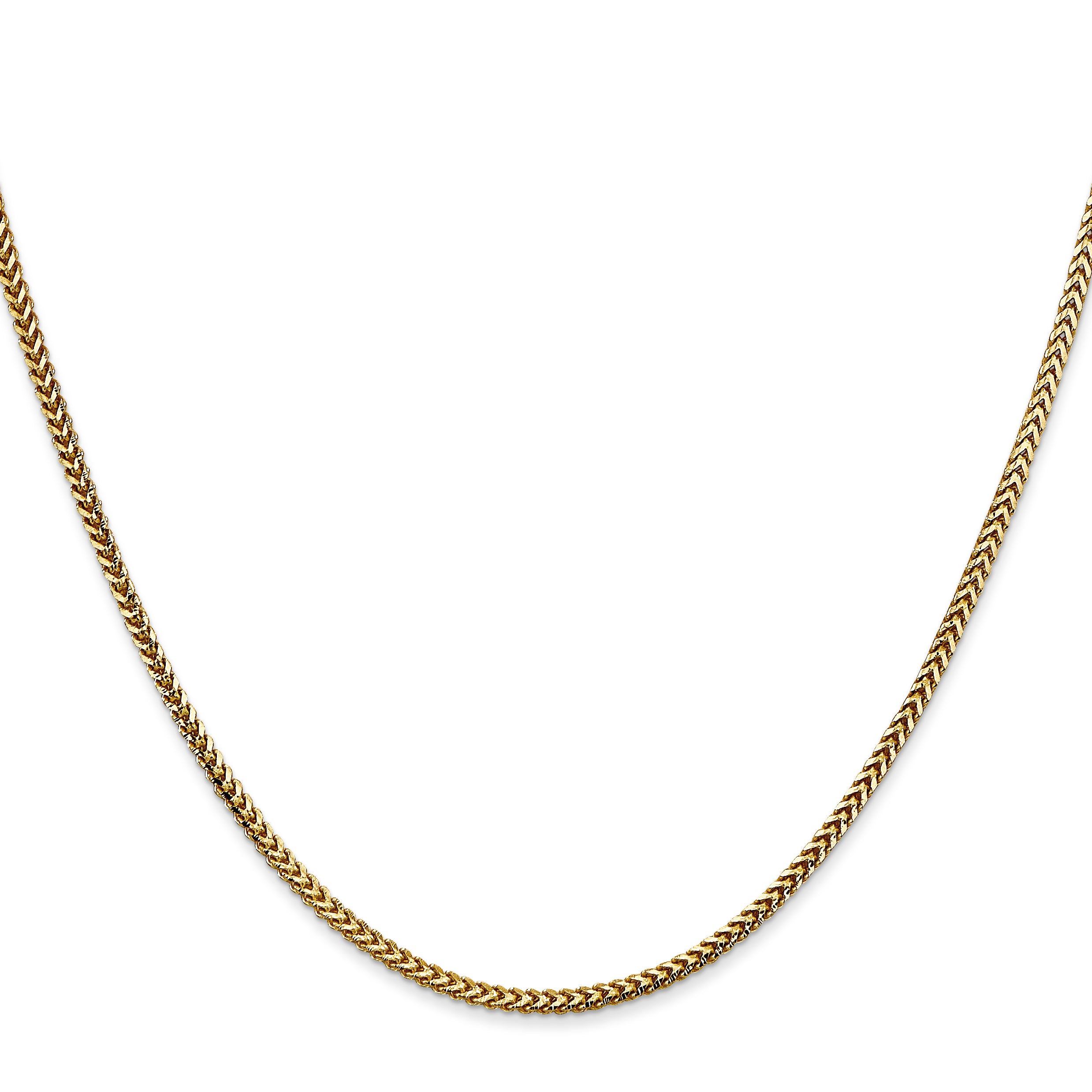 14K 18 Inch 1.5Mm Franco With Lobster Clasp Chain