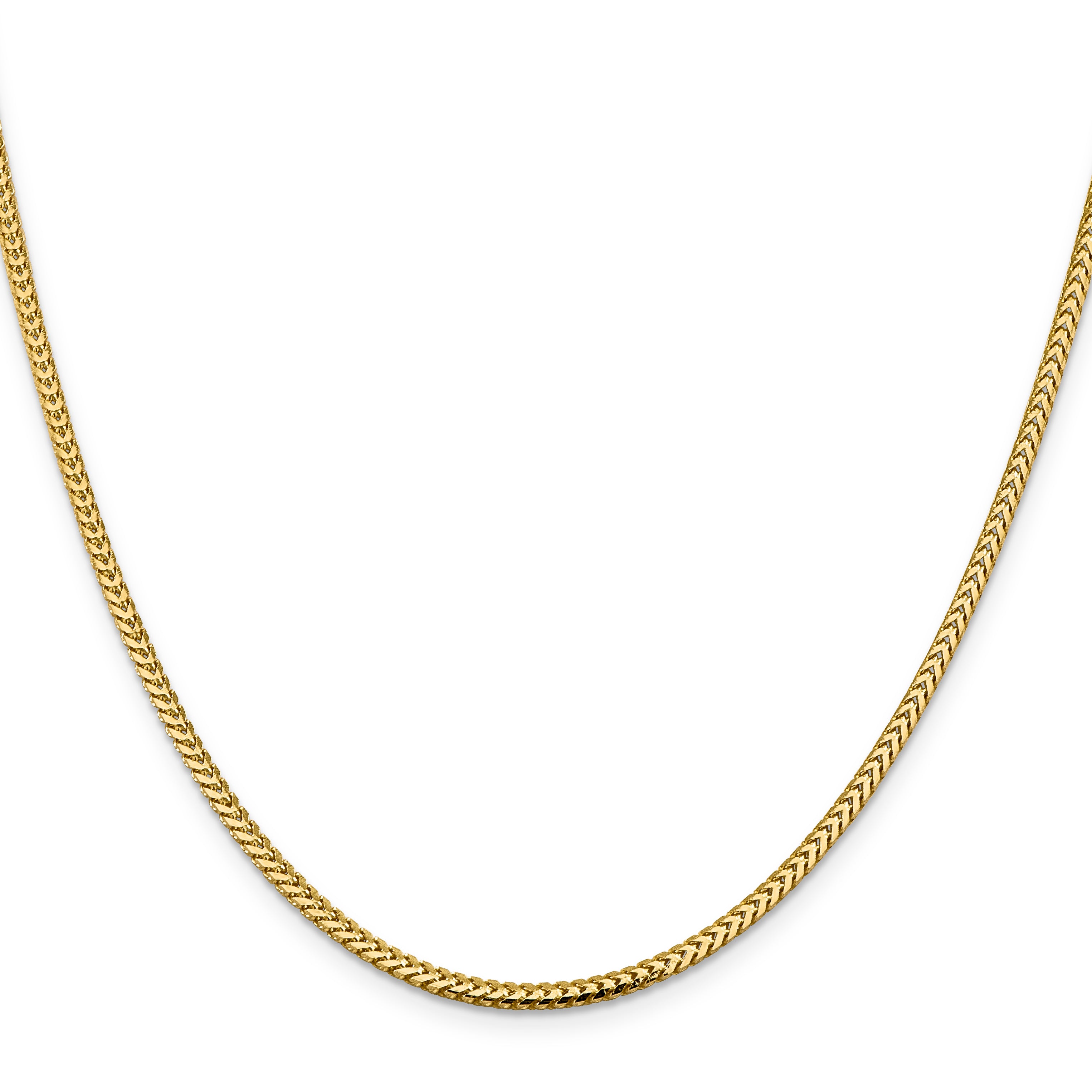 14K 20 Inch 2.3Mm Franco With Lobster Clasp Chain