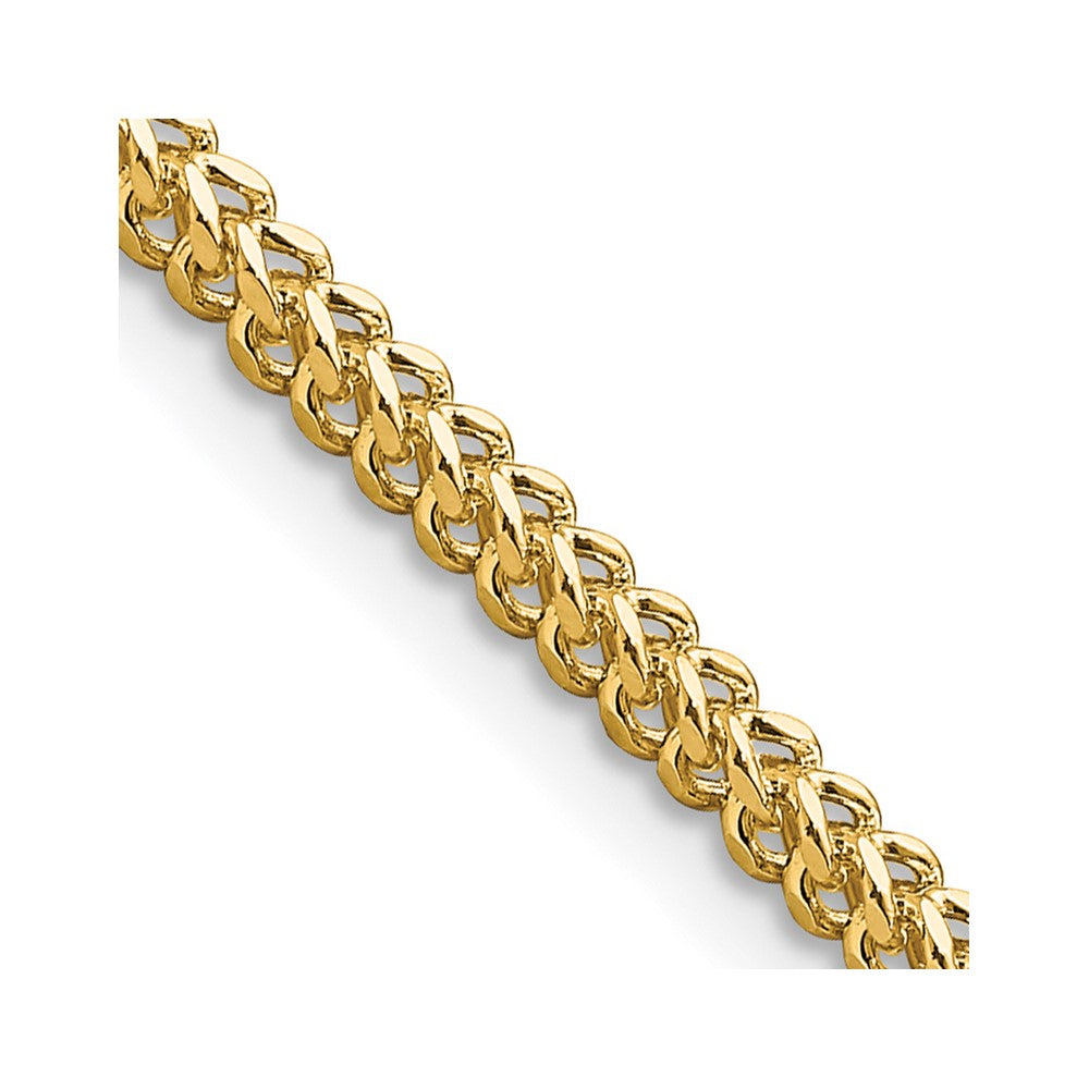 14K 30 inch 2.3mm Franco with Lobster Clasp Chain