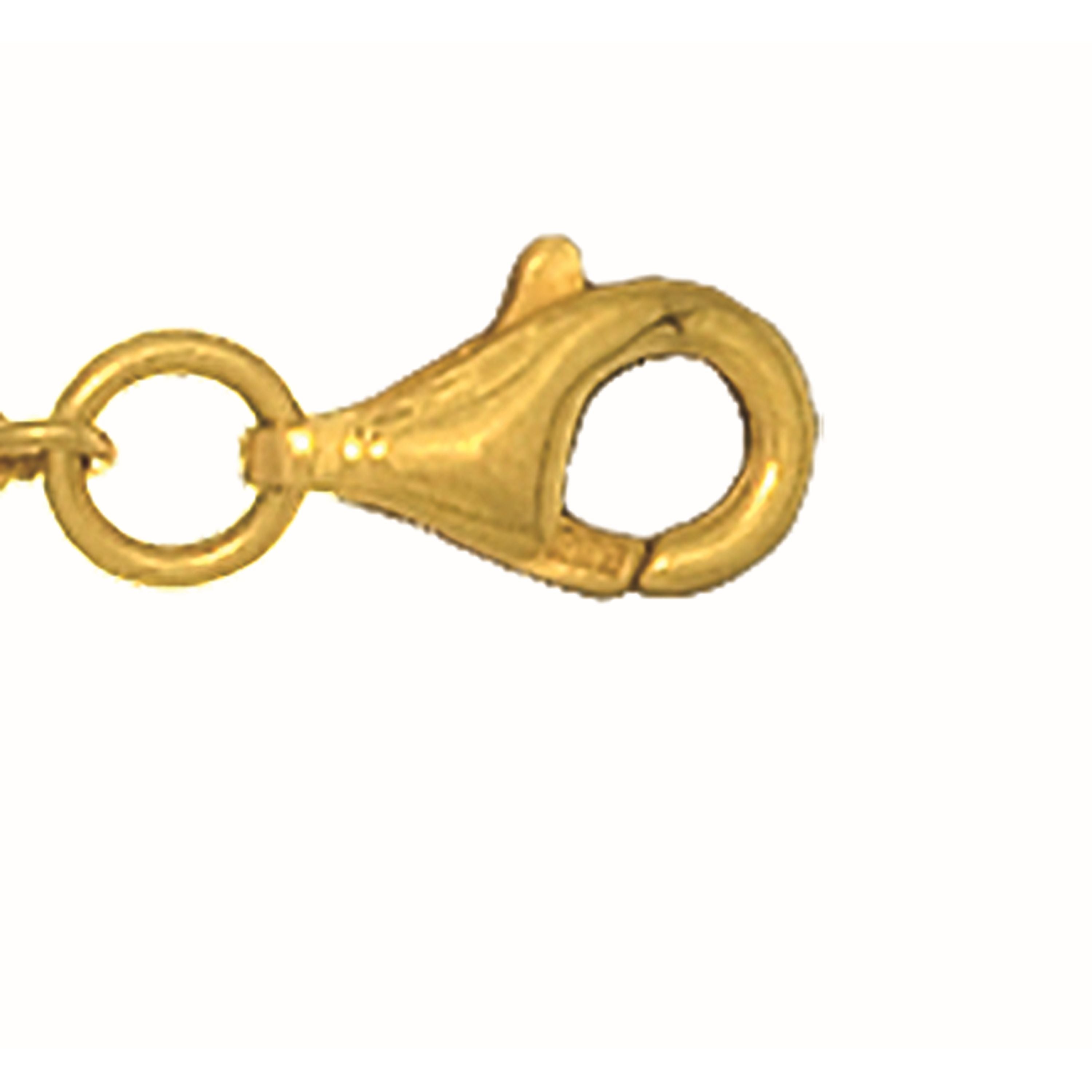 14K Yellow Gold 7mm Pear Shape Lobster Lock