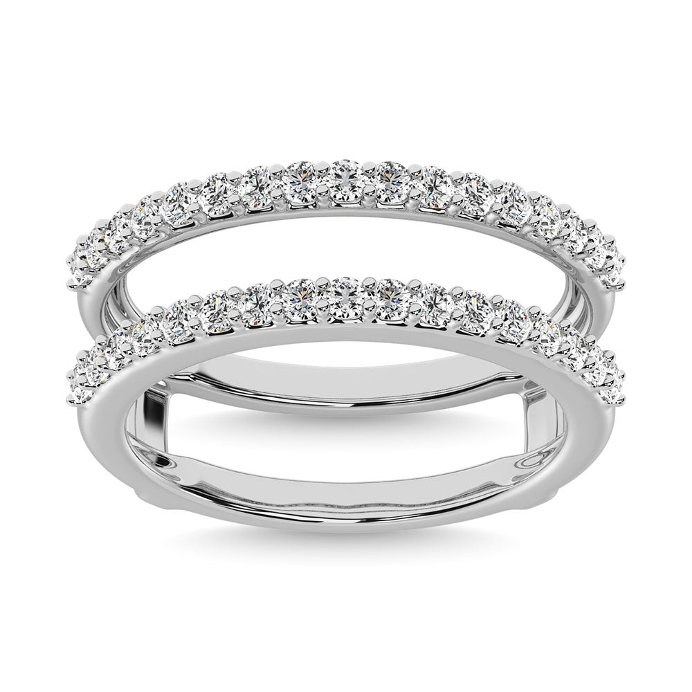 Diamond 1/2 Ct.Tw. Guard Ring in 14K White Gold