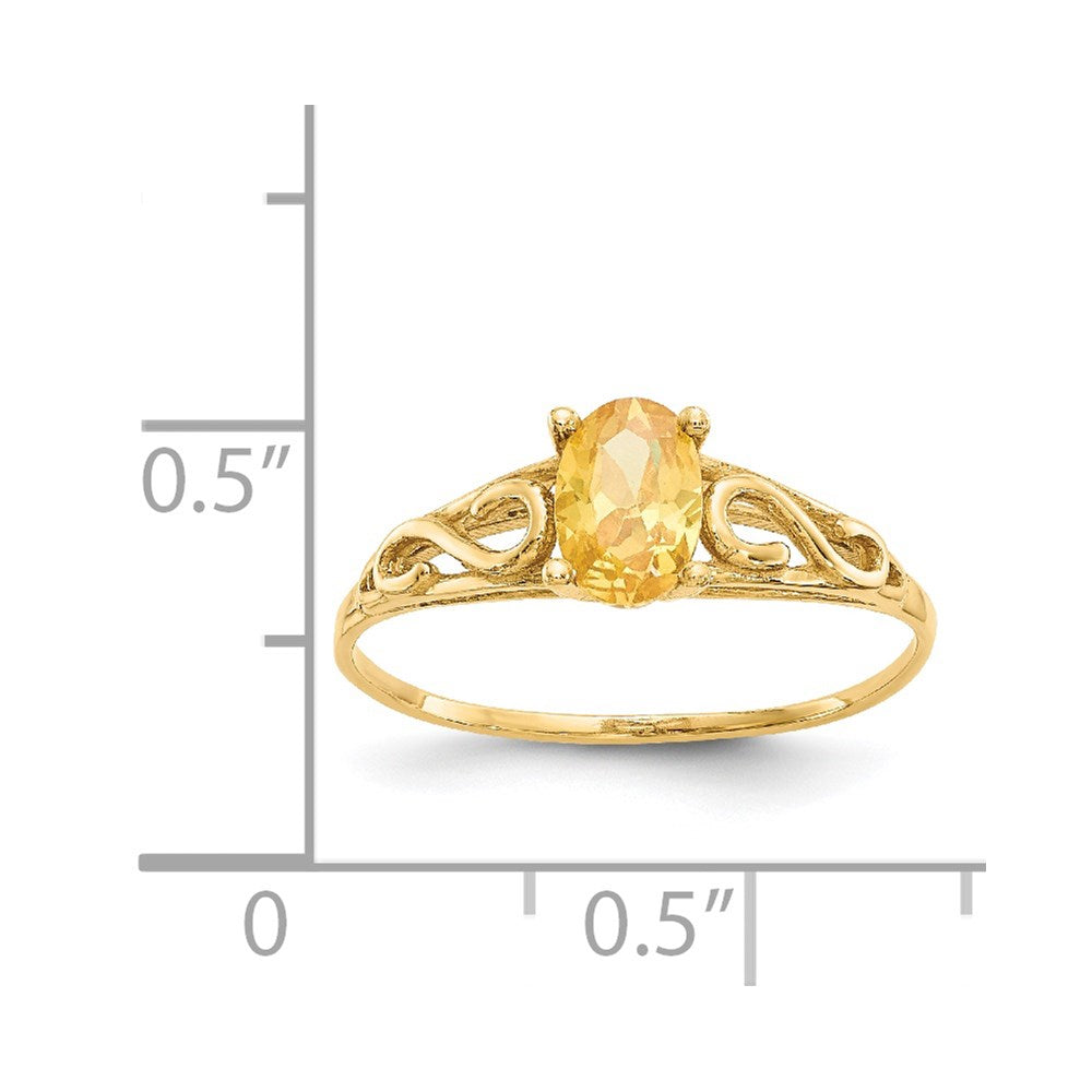 14k Madi K Synthetic Citrine Ring