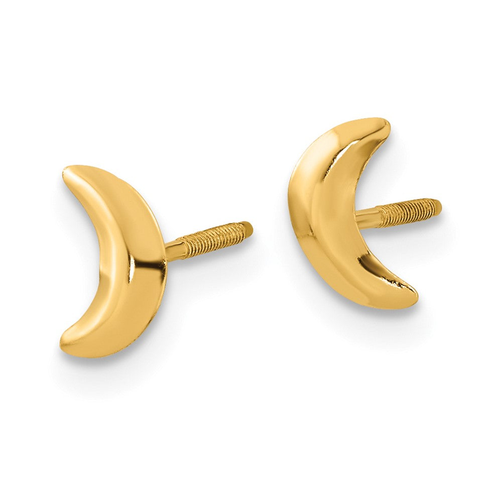 14k Madi K Moon Post Earrings