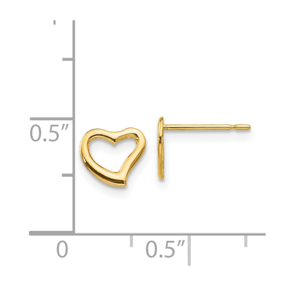 14k Madi K Children's Heart Post Earrings