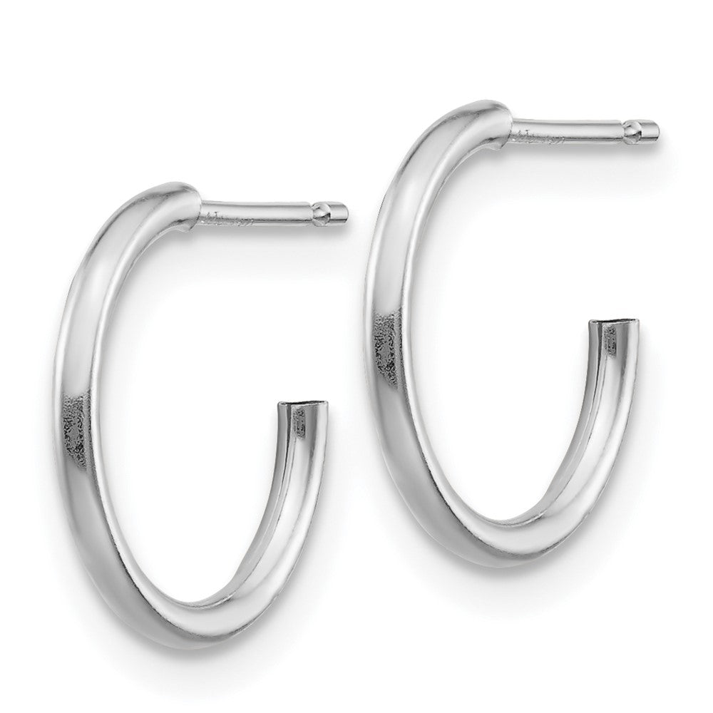 14k White Gold Madi K Hoop Earrings