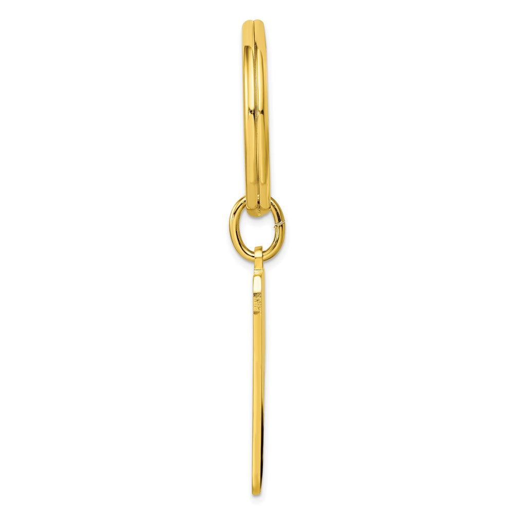 Gold-plated Kelly Waters Star Cut .001ct. Diamond Key Ring