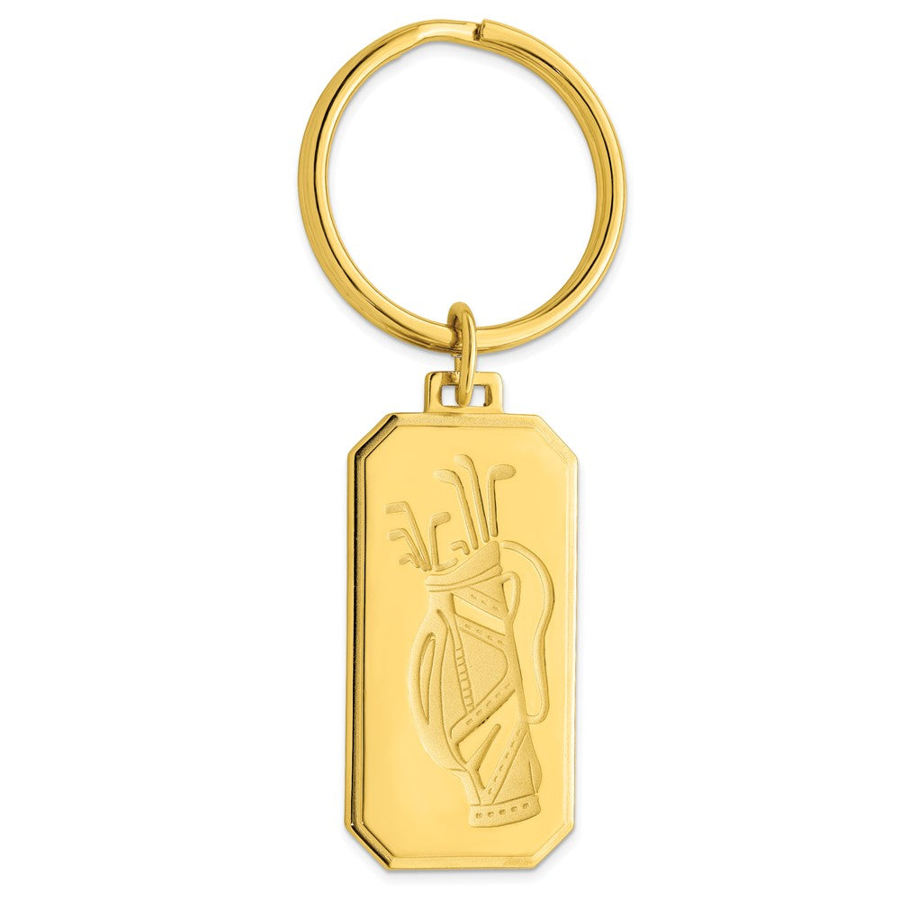Gold-plated Kelly Waters Golf Bag Key Ring