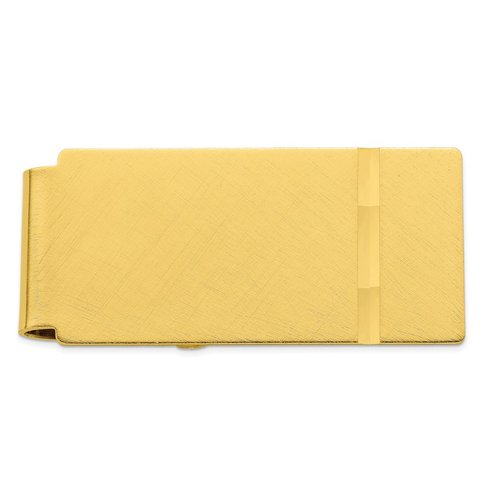 Gold-plated Kelly Waters Florentine Satin Hinged Money Clip