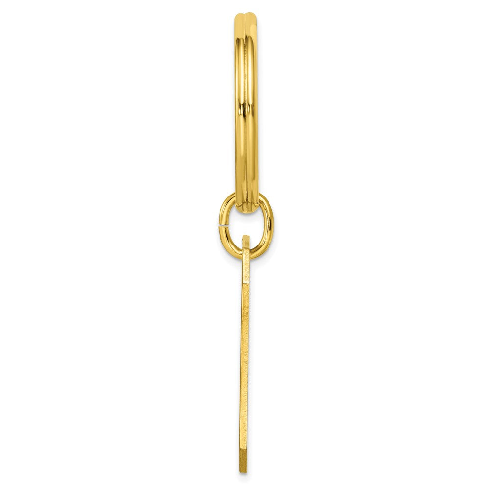 Gold-plated Kelly Waters with Engraveable Area Key Ring