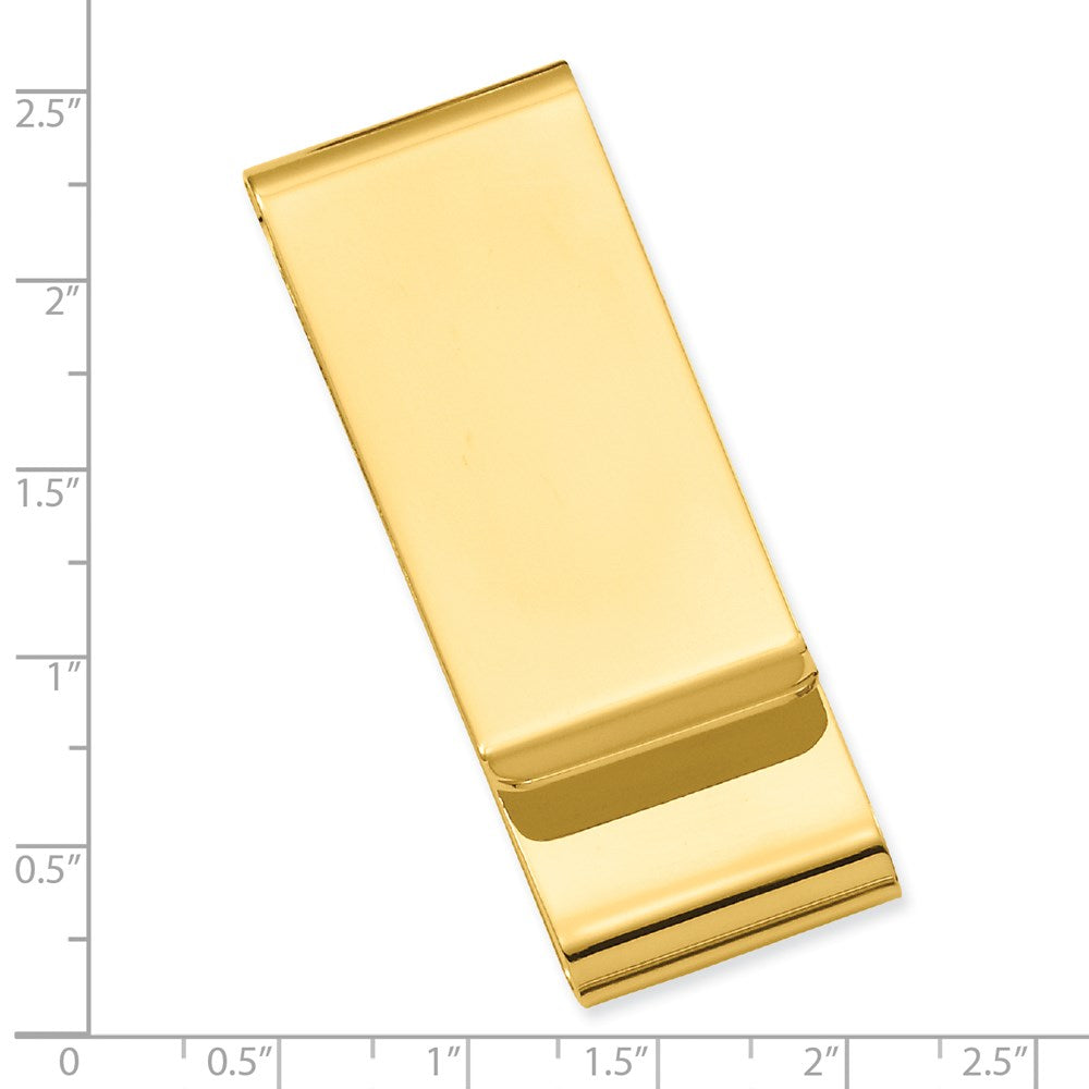 Gold-plated Kelly Waters Stainless Steel Double Fold Money Clip