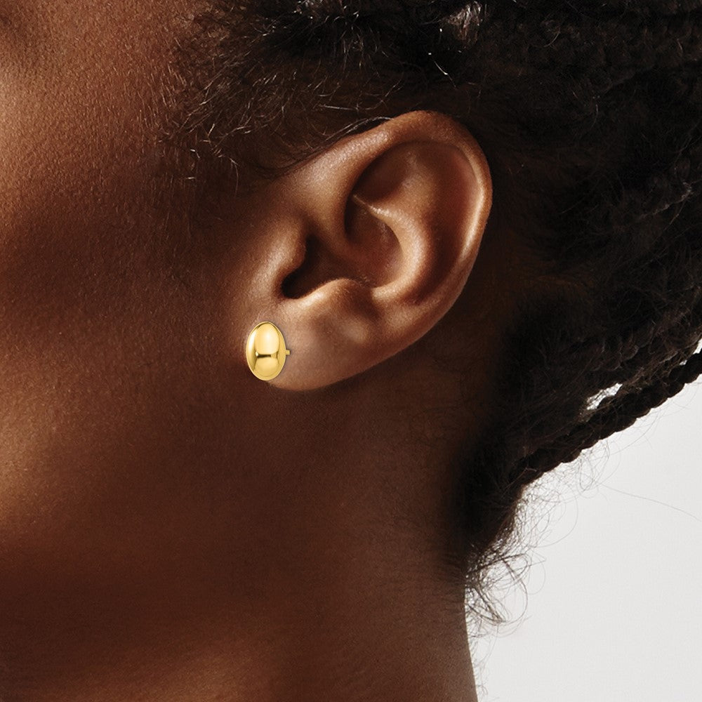 14K Gold Polished Post Earrings
