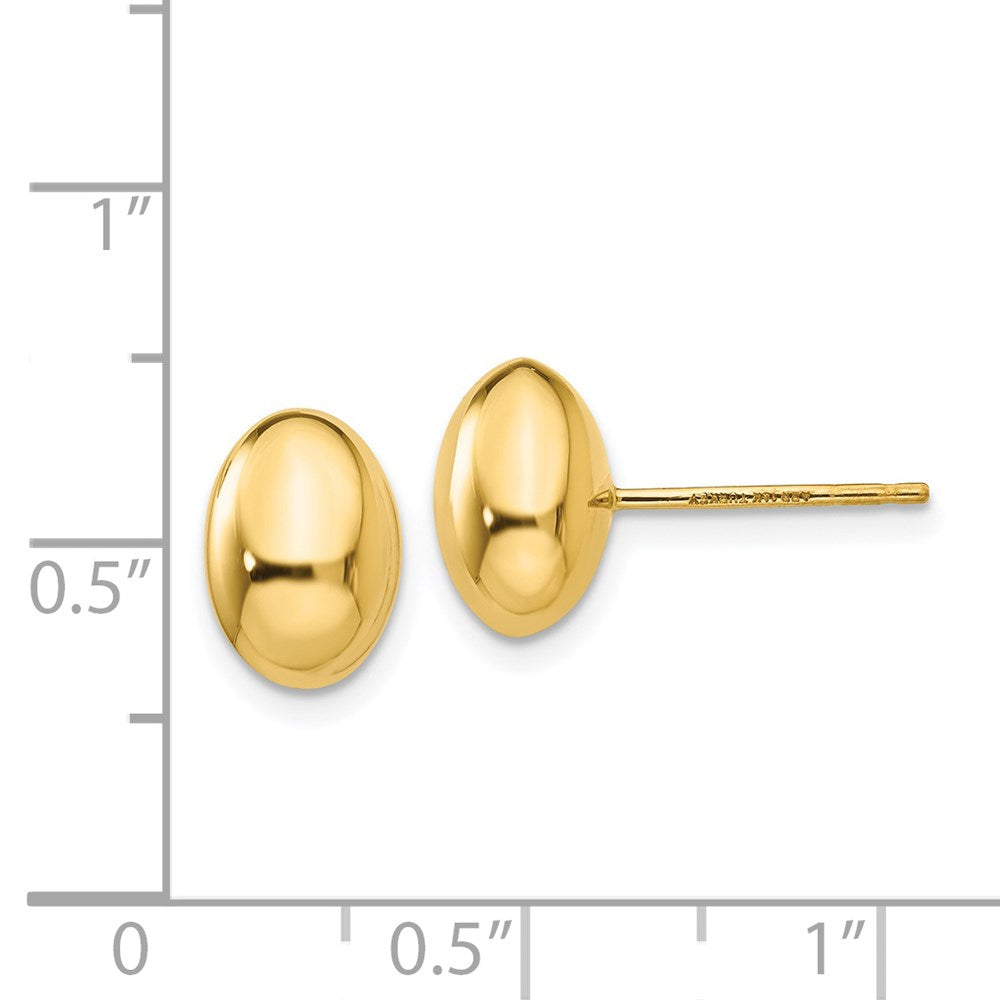 14K Gold Polished Post Earrings