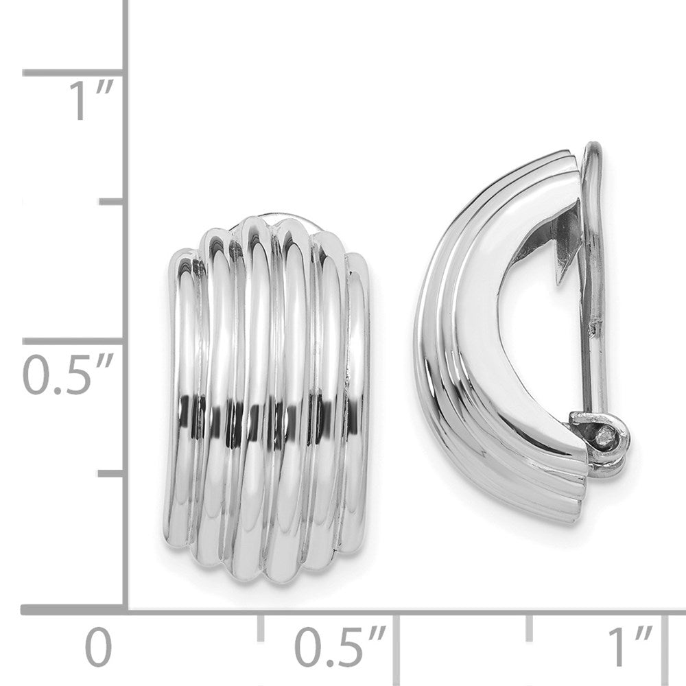 14k White Gold Non-pierced Earrings