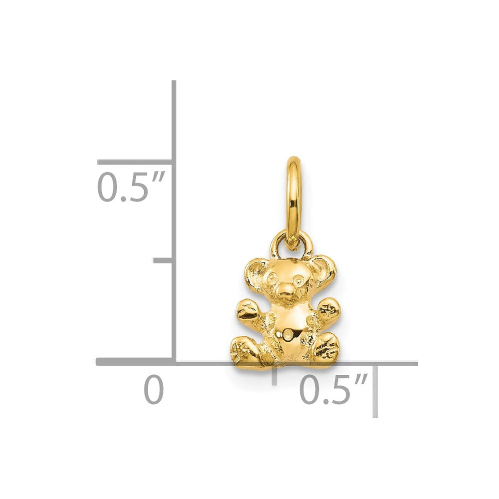 14k Polished Teddy Bear Charm