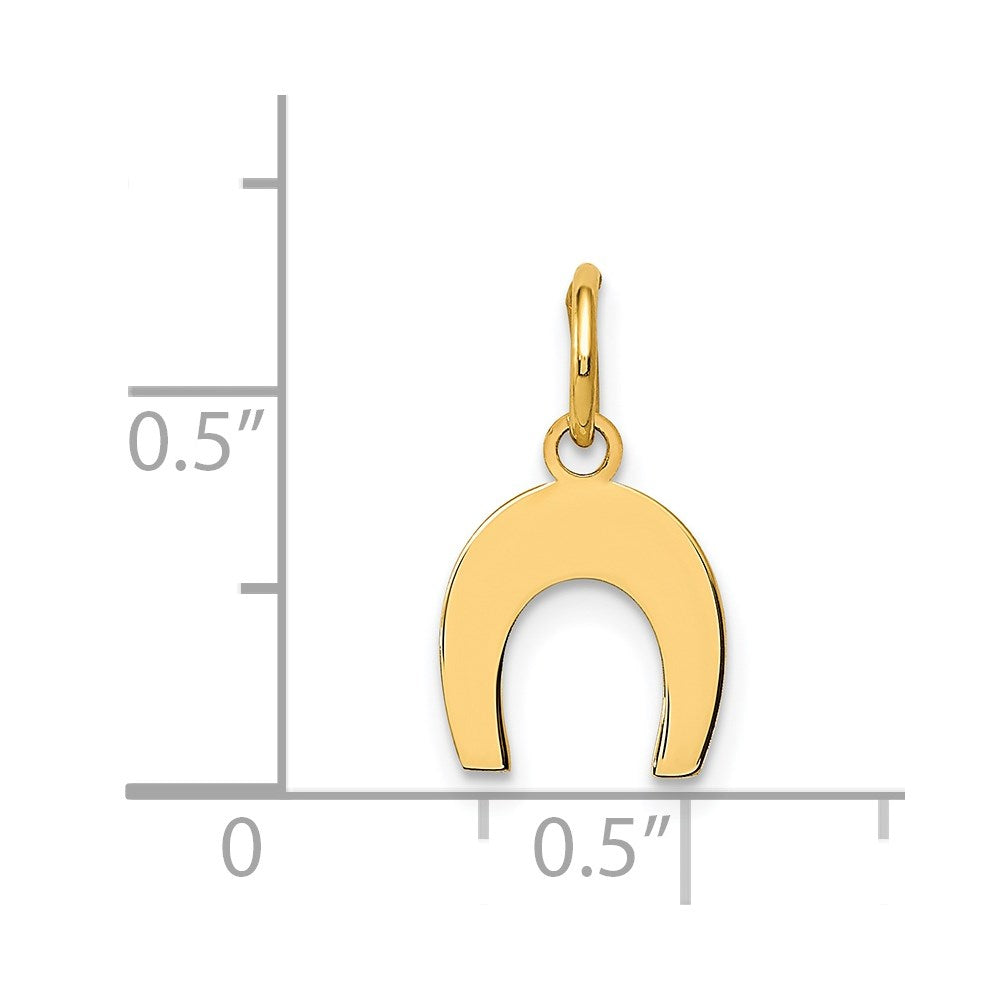14k Horseshoe Charm
