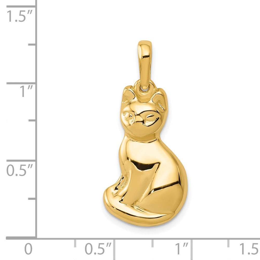 14k Cat Pendant