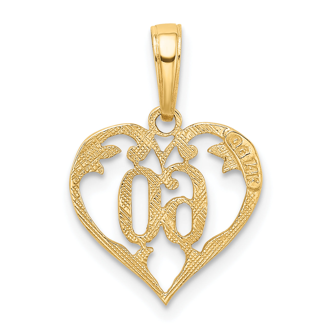 14k 60 Heart Pendant