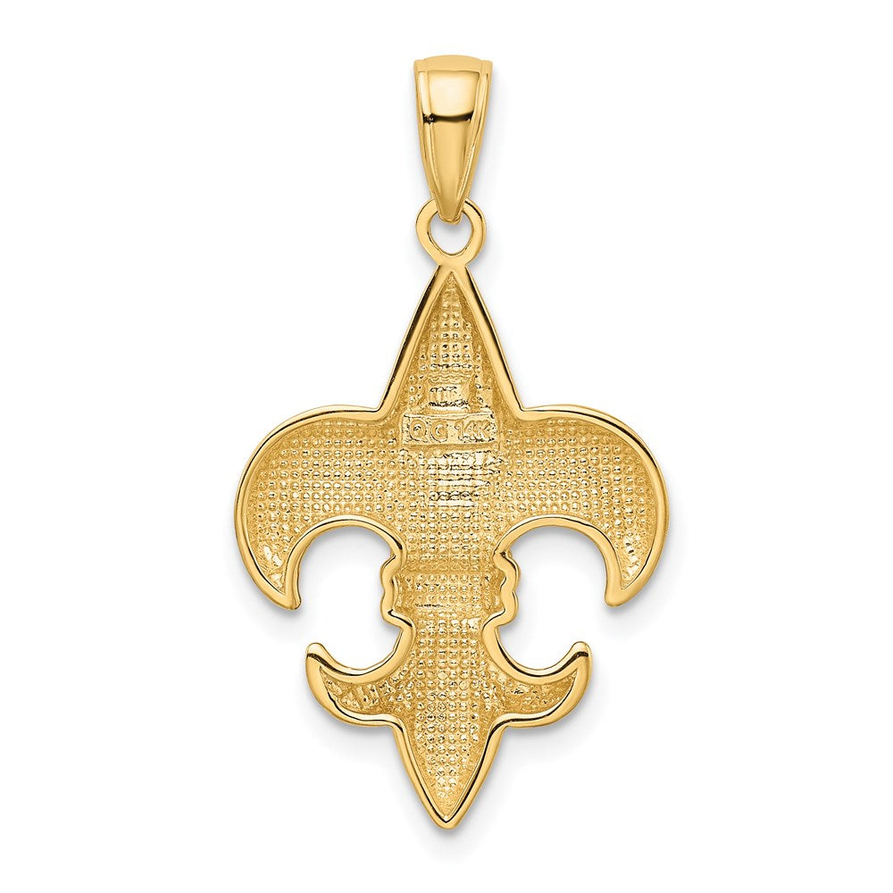 14k Medium Fleur-De-Lis Pendant