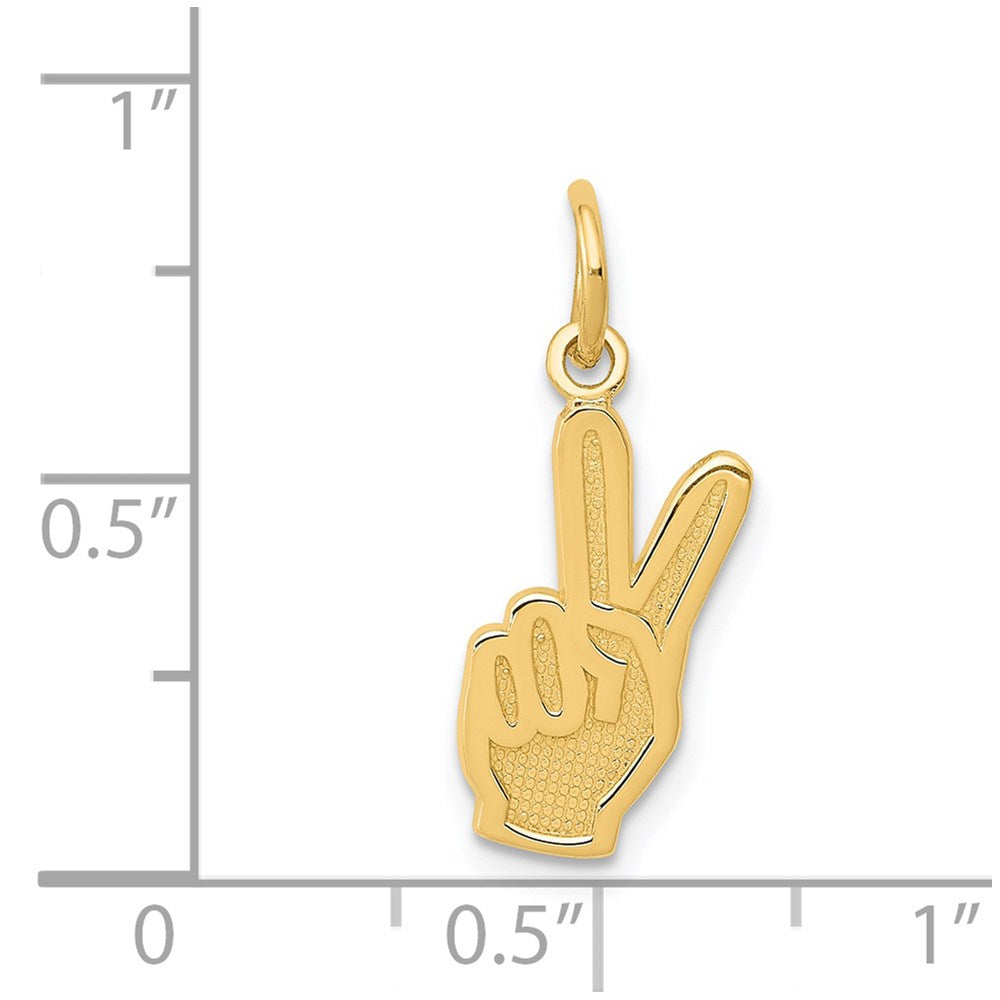 14k Peace Sign Charm