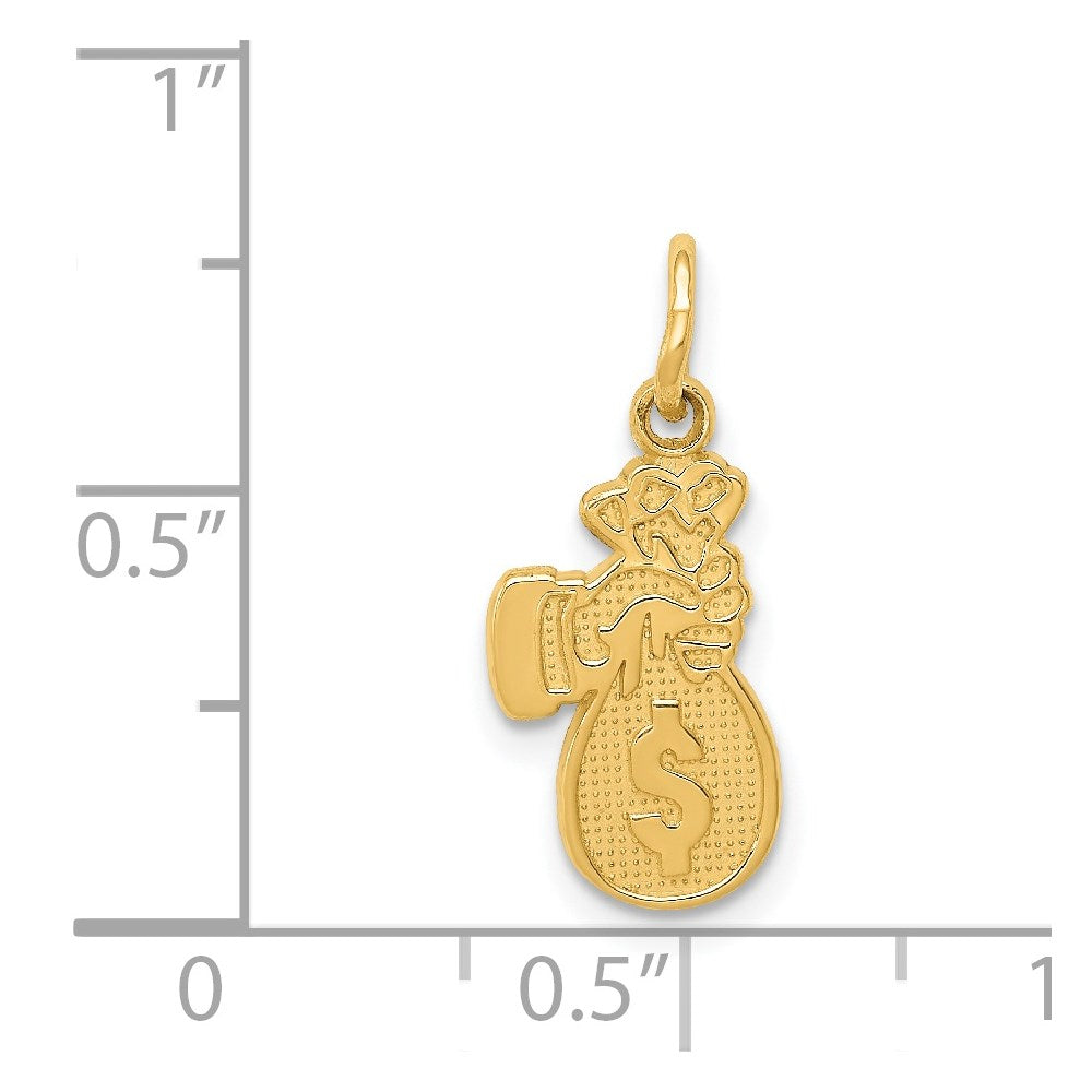 14k Money Bag Charm