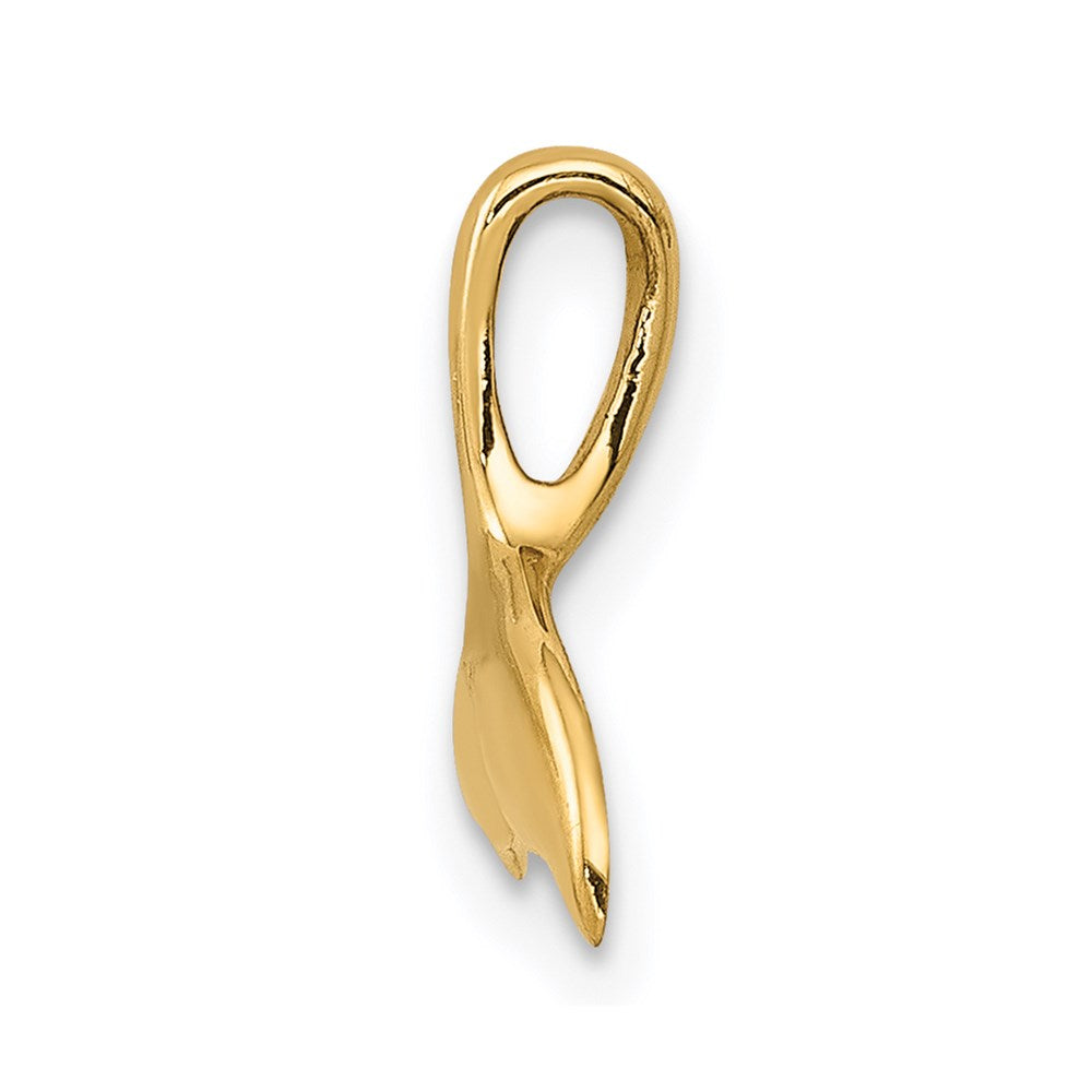 14k Whale Tail Chain Slide