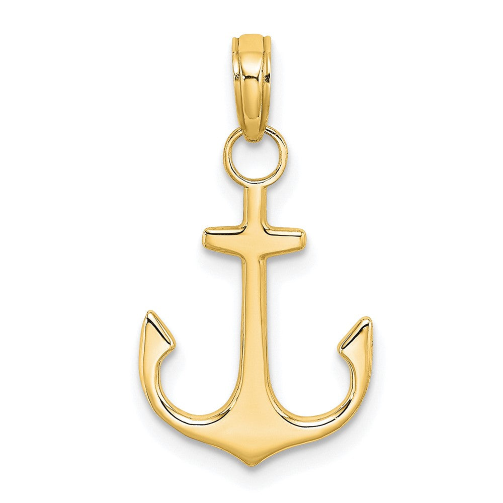 14k Anchor Pendant