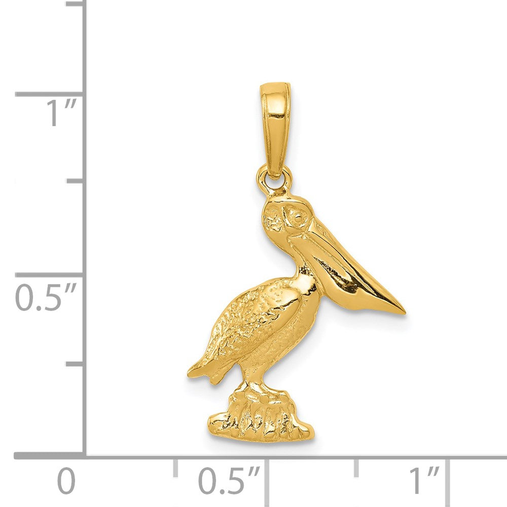 14k Pelican Pendant