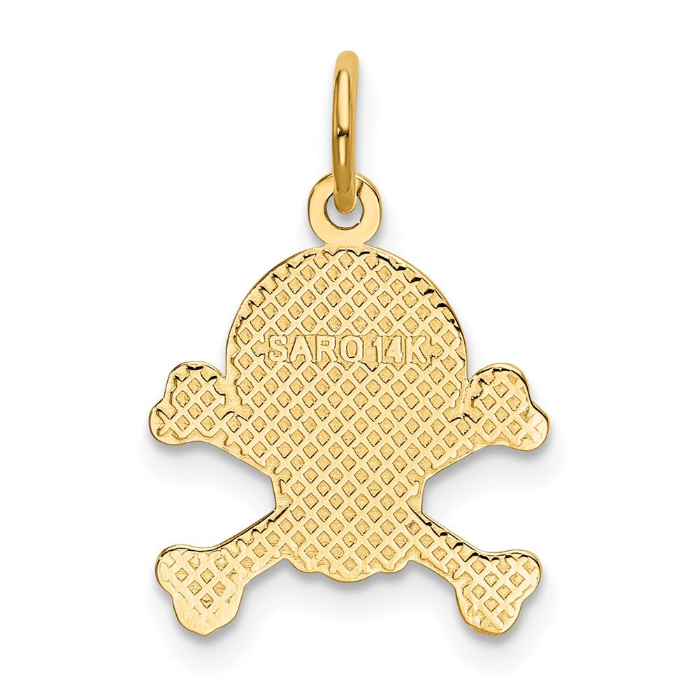 14K Skull and Bones Charm