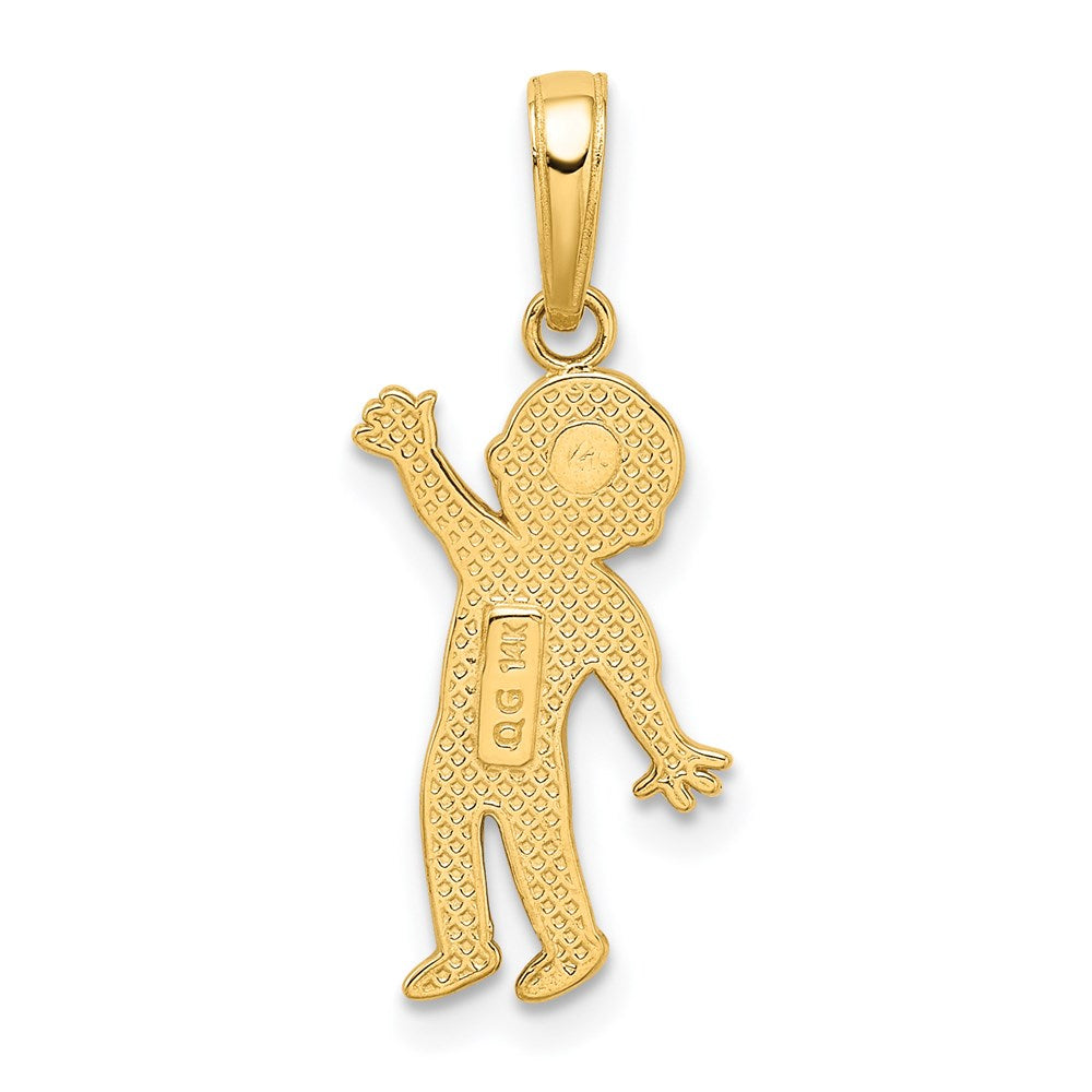14K Boy Pendant