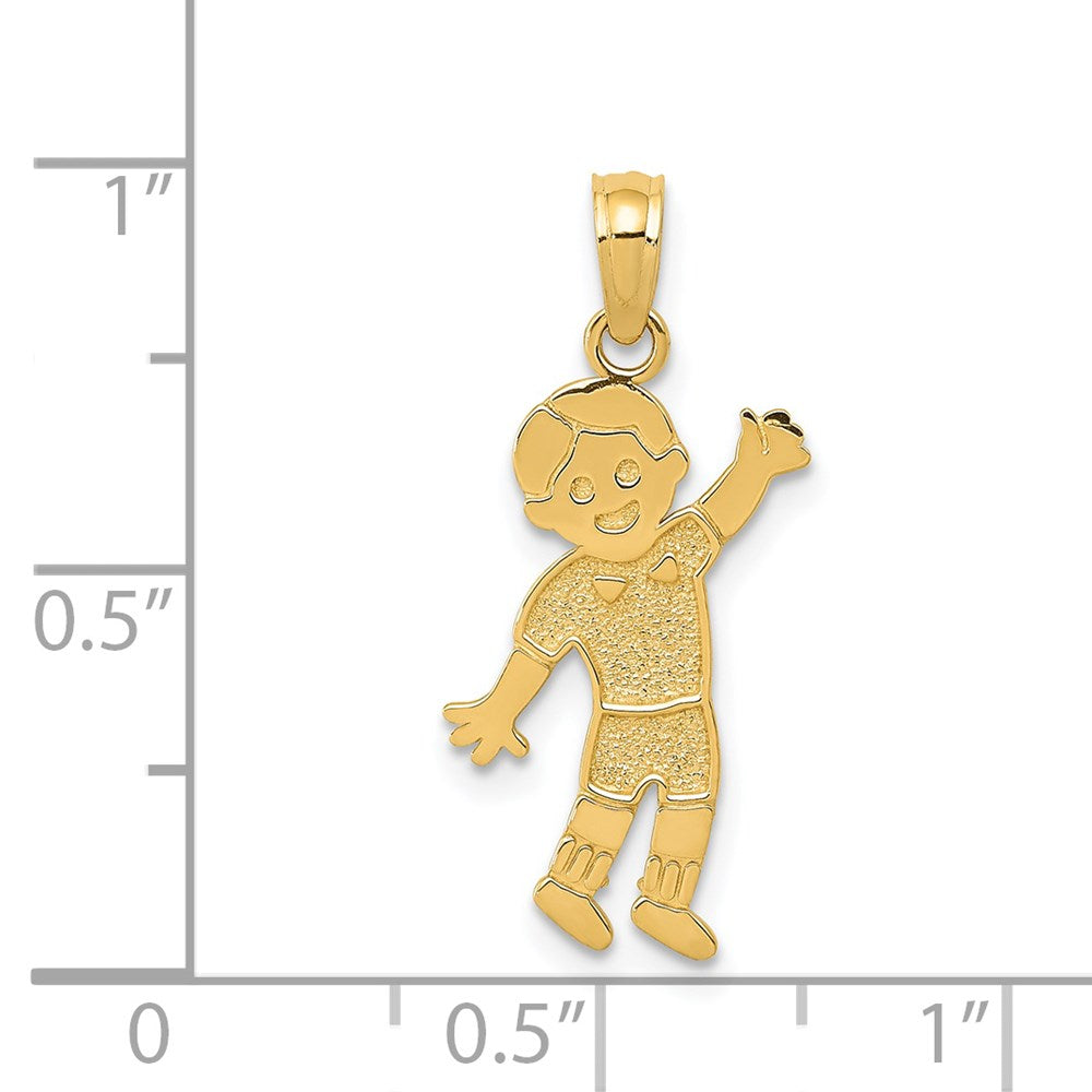 14K Boy Pendant