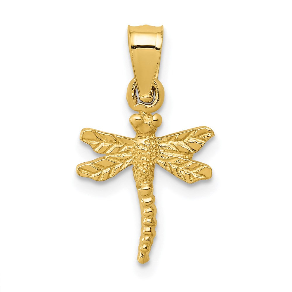 14K Dragonfly Pendant