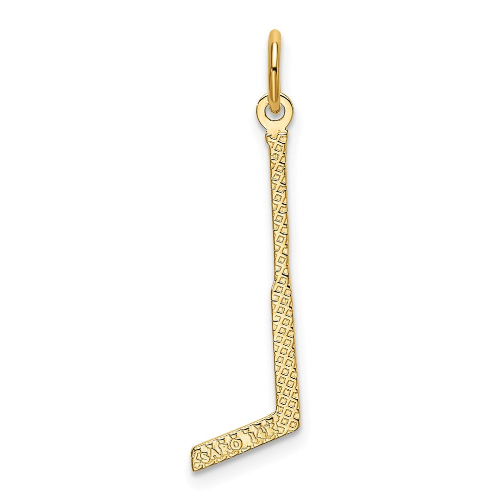 14k Goalie Stick Charm