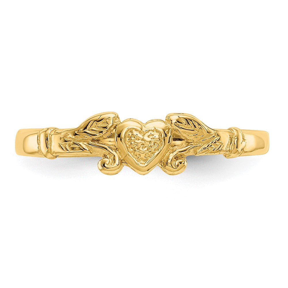 14k Heart Baby Ring
