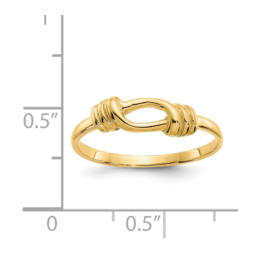 14K Love Knot Band