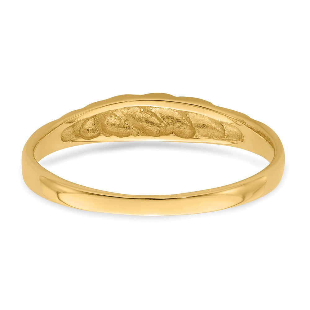 14K Polished Valley Dome Ring