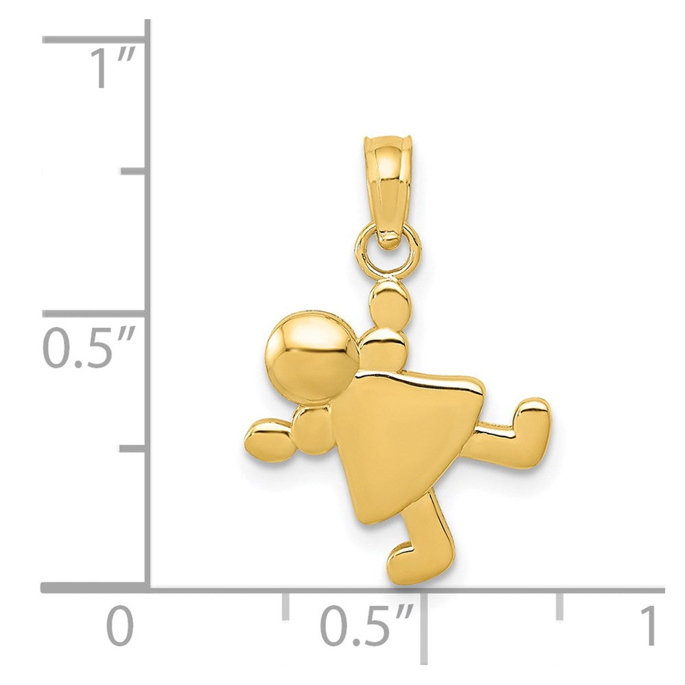 14k Little Girl Charm