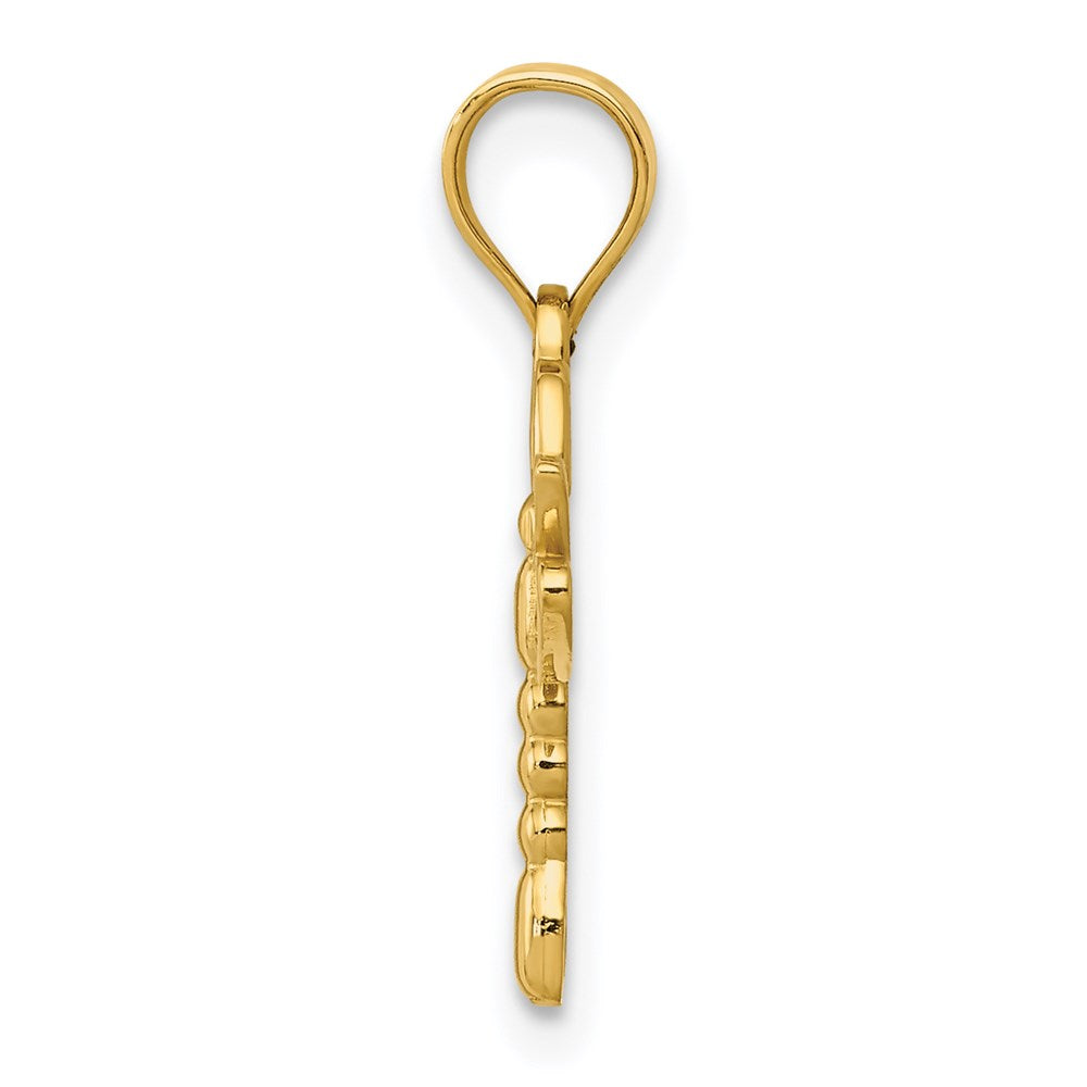 14k Dragonfly Pendant