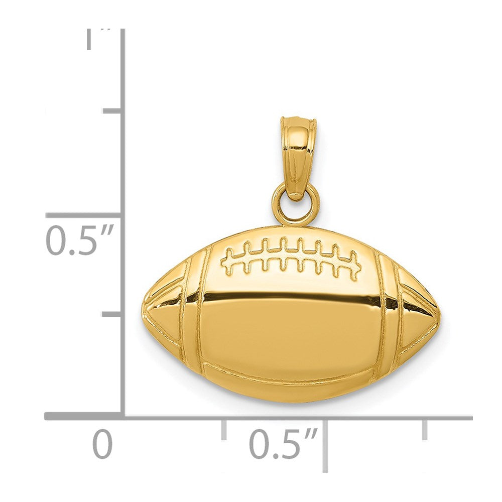 14k Football Charm