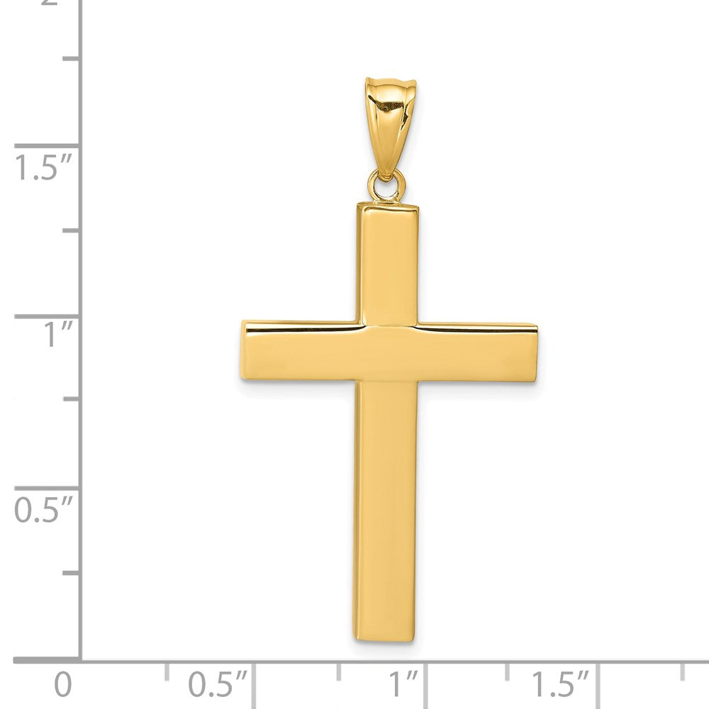 14k Hollow Cross Pendant