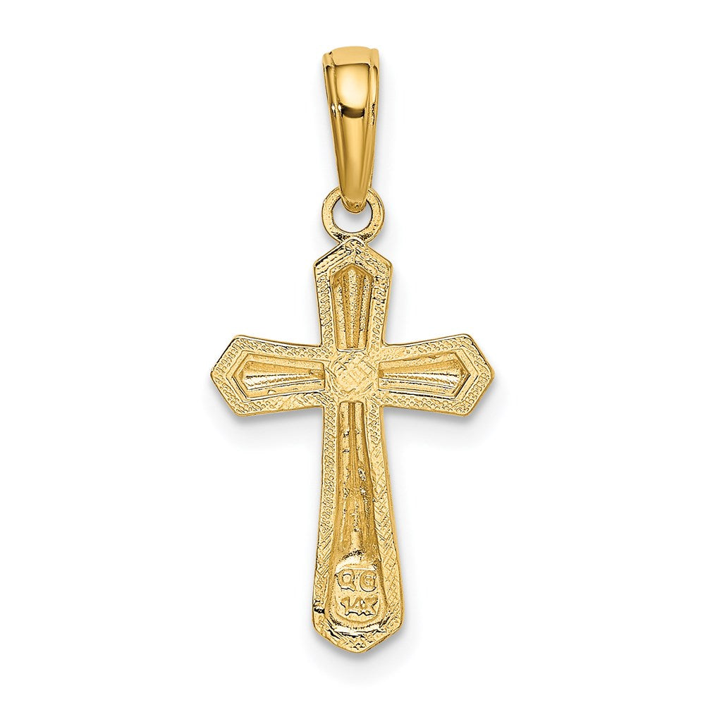 14k Passion Cross Pendant