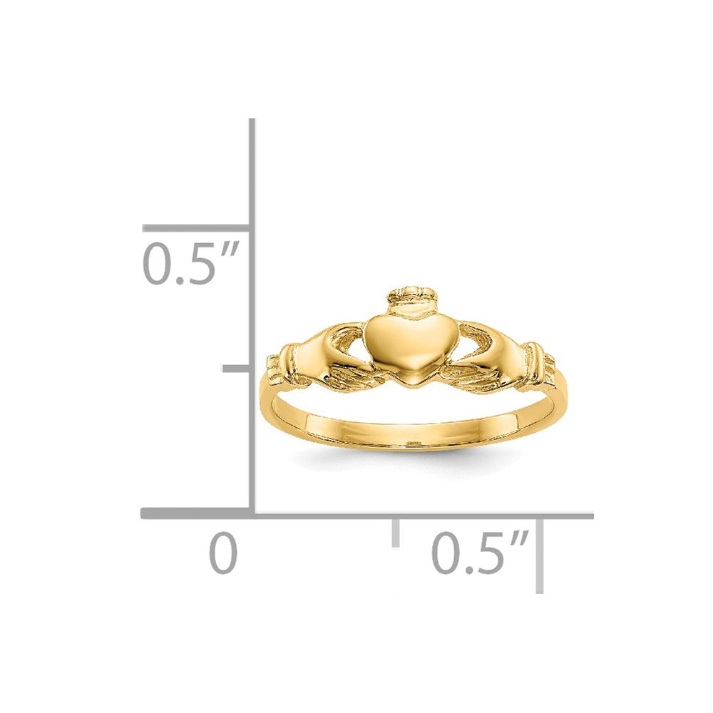 14k Claddagh Baby Ring