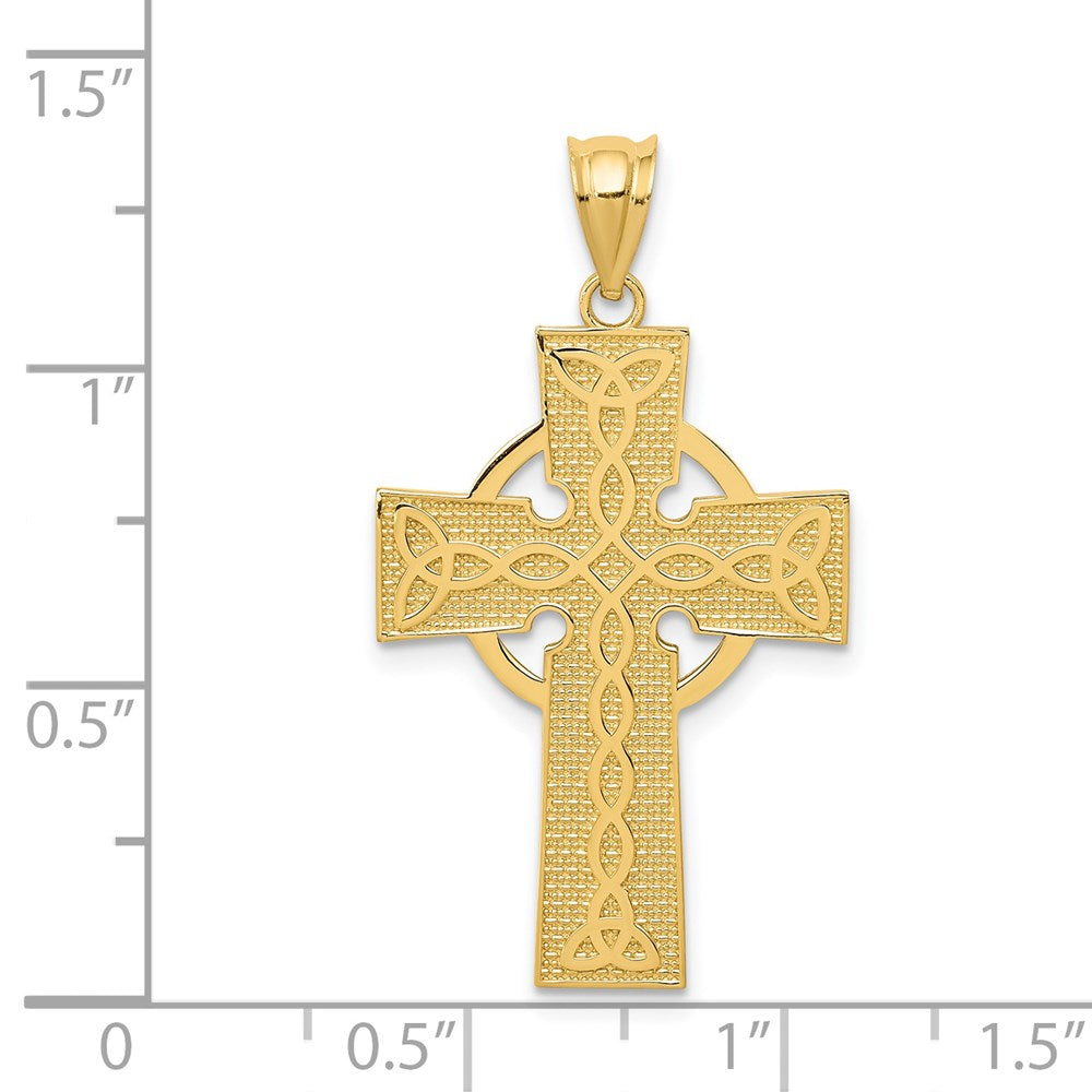 14k Celtic Cross Pendant