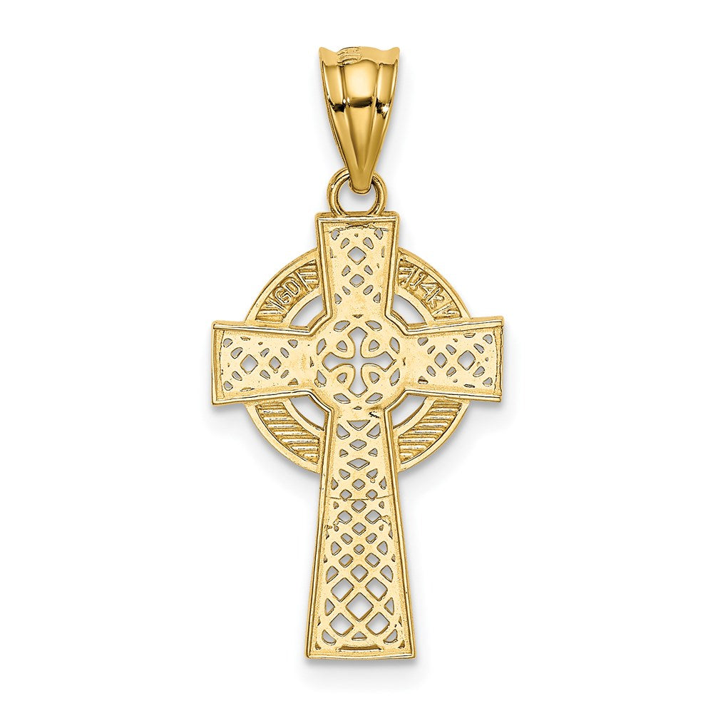 14k Celtic Cross Pendant