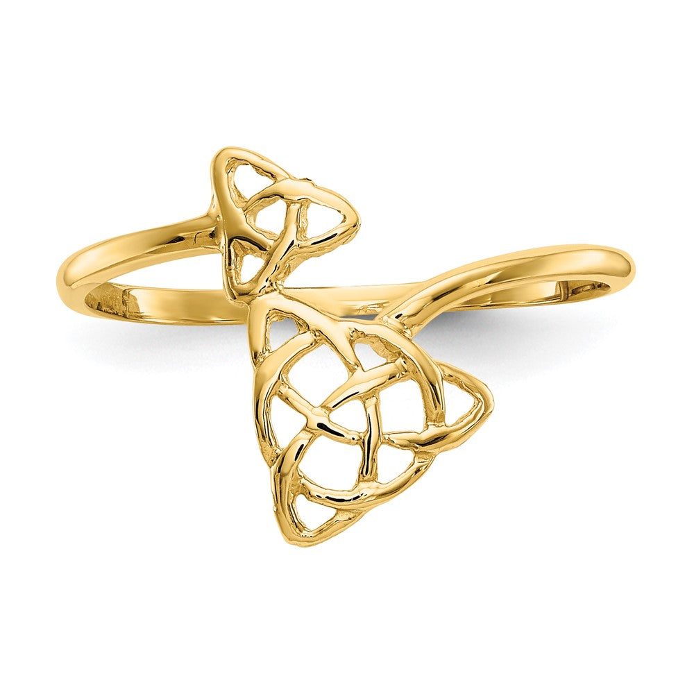 14k Polished Celtic Knot Ring