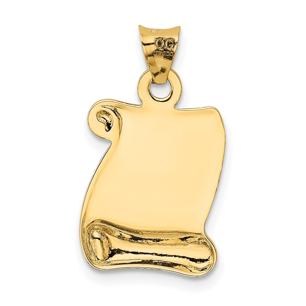 14k Polished/Textured I LOVE YOU Pendant