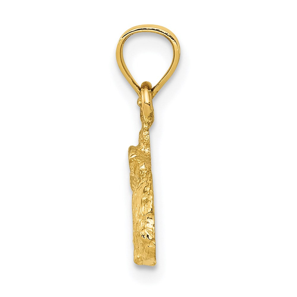 14k Polished Rabbit Pendant