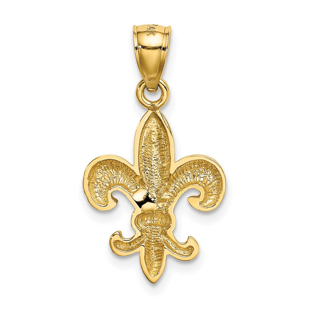 14k Polished Fleur de Lis Pendant