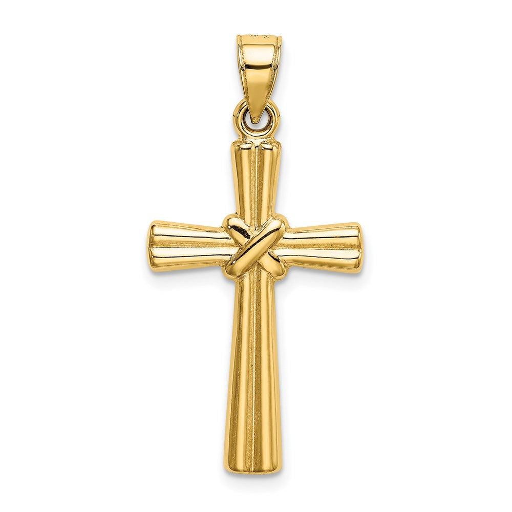 14k Hollow Cross Pendant