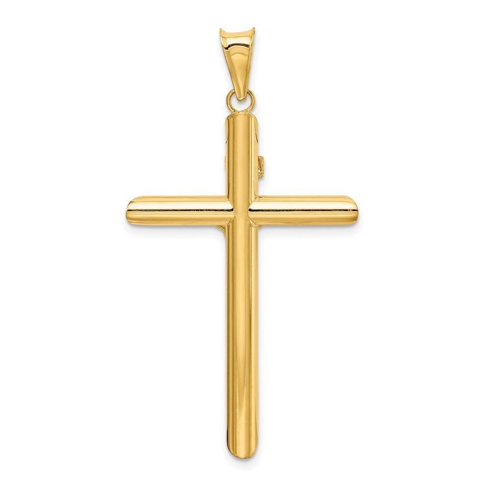 14k Two-Tone Polished Crucifix Pendant