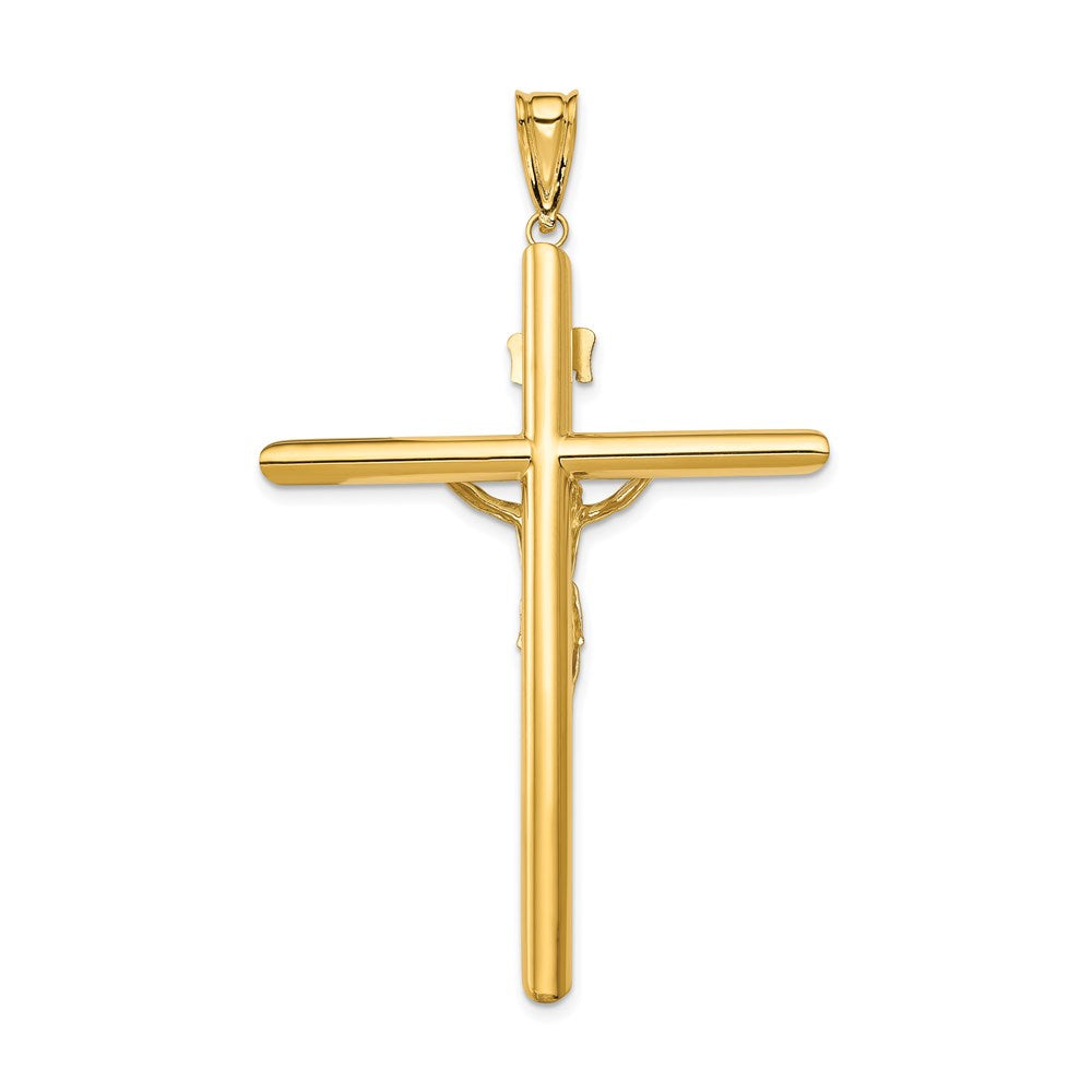 14k Two-Tone Polished Crucifix Pendant